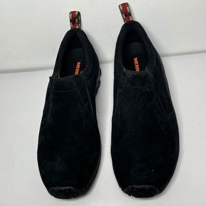 Merrell Jungle Moc Suede Slip On Loafer Midnight Black Womens Size 11